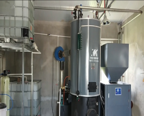 某酒廠300公斤生物質蒸汽發生器安裝現場